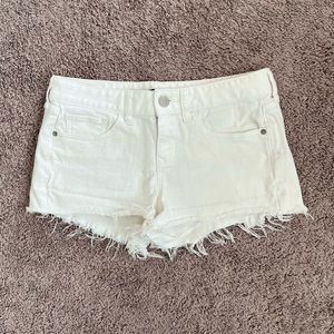 Express Shortie Low Rise Denim Shorts
